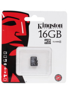 Карта памяти Kingston SDC4/16GBSP microSDHC 16 Гб class 4 R:4 W:4