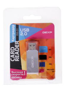 Карт-ридер Dexp RM-01 серый