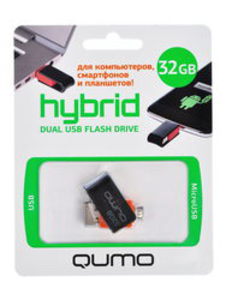 Память USB Flash Qumo Hybrid 19473 32 Гб