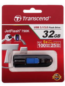 Память USB Flash Transcend 32Gb JetFlash 790 TS32GJF790W