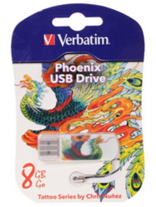 Память USB Flash Verbatim Tattoo Edition «Феникс» 8 Гб