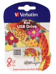 Память USB Flash Verbatim Tattoo Edition «Карп Кои» 8 Гб