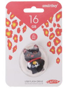 Память USB Flash 16 Gb Smartbuy Wild Series "Catty Black"