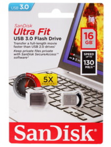 USB флешка 16Gb SanDisk Ultra Fit SDCZ43-016G-GAM46