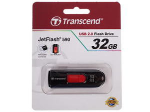Память USB Flash Transcend 32Gb JetFlash 590 TS32GJF590K Black