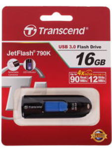 Память USB Flash 16Gb - Transcend JetFlash 790 TS16GJF790K