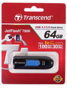 USB ФЛЕШКА 64Gb Transcend JetFlash 790 (TS64GJF790W)