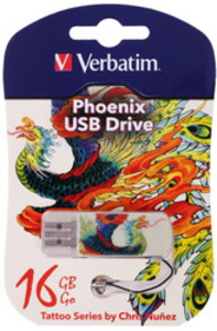 Память USB Flash Verbatim Tattoo Edition «Феникс» 16 Гб