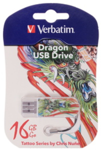 Память USB Flash Verbatim Tattoo Edition «Дракон» 16 Гб