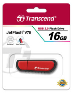 Память USB Flash 16Gb - Transcend FlashDrive JetFlash V70 TS16GJFV70