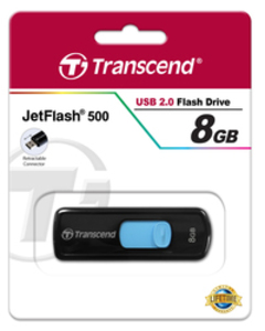 Память USB Flash Transcend 8Gb FlashDrive JetFlash 500 TS8GJF500