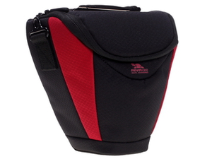 Треугольная сумка-кобура Riva 7207 черный/красный