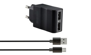 Сетевое зарядное устройство InterStep IS-TC-MICRO2KRT-000B201