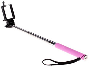 Монопод для селфи STICK розовый