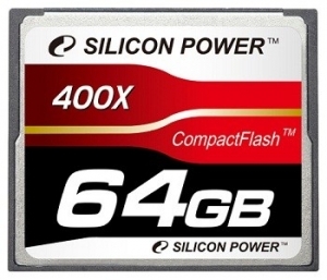 Карта памяти Compact Flash 64GB 400x Silicon Power