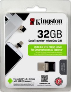 Память USB Flash KINGSTON MicroDuo OTG DTDUO 32 Гб