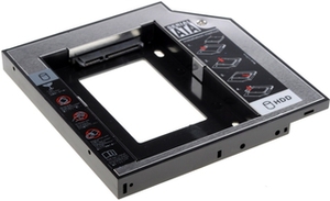 Салазки Espada SS12 HDD 2.5" на отсек привода ноутбука 12.7 мм