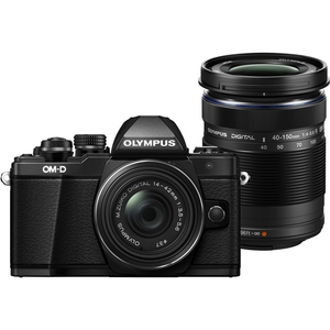 Цифровой фотоаппарат Olympus OM-D E-M10 Mark II Kit 14-42mm + 40-150mm черный