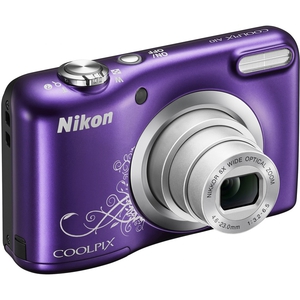 Цифровой фотоаппарат Nikon Coolpix A10 фиолетовый с рисунком (Purple Lineart)