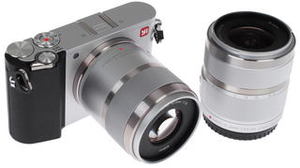 Цифровой фотоаппарат Xiaomi Xiaoyi Yi M1 42.5mm F/1.8 / 12-40mm F/3.5-5.6 Silver