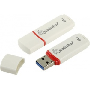USB 64Gb - SmartBuy Crown White SB64GBCRW-W