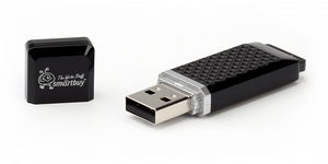 USB 32Gb - SmartBuy Quartz Series Black SB32GBQZ-K