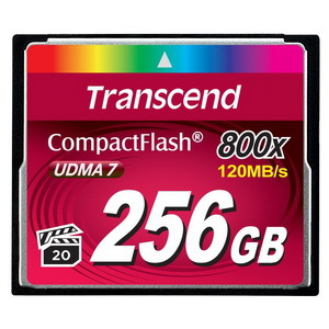 Карта памяти CF-256Gb 800x Transcend 800x Ultra Speed - Compact Flash TS256GCF800 (Оригинальная!)