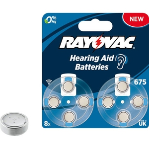 Элемент питания RAYOVAC ACOUSTIC Type 675 бл 8
