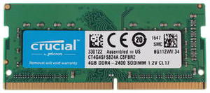 Crucial DDR4 SO-DIMM 2400MHz PC4-19200 CL17 - 4Gb CT4G4SFS824A