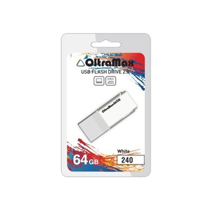 USB 64Gb - OltraMax 240 White OM-64GB-240-White