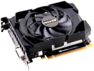 Видеокарта Inno3D GeForce GTX 1050 Ti Compact 1290Mhz PCI-E 3.0 4096Mb 7008Mhz 128 bit DVI HDMI HDCP N105T-1SDV-M5CM