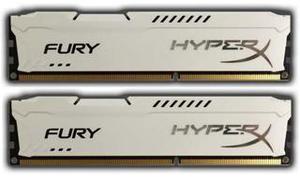 Kingston HyperX Fury White Series DDR3 DIMM 1333MHz PC3-10600 CL9 - 8Gb KIT (2x4Gb) HX313C9FWK2/8