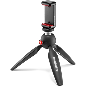 Штатив премиум Manfrotto с держателем смартфона (MKPIXICLAMP-BK)