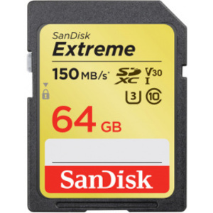 Карта памяти SDXC 64Gb SanDisk Extreme Class 10 SDSDXV6-064G-GNCIN
