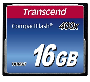 Карта памяти CF 16Gb Transcend Extreme Speed 400x R:60 W:30 - Compact Flash TS16GCF400