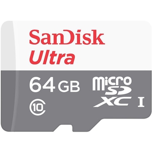 Кaрта памяти microSDXC 64Gb SanDisk Ultra Class 10 UHS-I SDSQUNB-064G-GN3MN