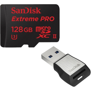 Кaрта памяти microSDXC 128Gb SanDisk Extreme Pro Micro Secure Digital XC Class 10 SDSQXPJ-128G-GN6M3 (Оригинальная!)