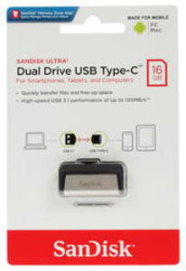 USB флешка 16Gb SanDisk Dual USB Drive Type-C SDDDC2-016G-G46