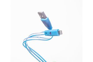 Кабель Prolike USB - 8 pin с индикацией заряда, 1,2 м  ( Lightning ) PL-IP8-TSLED-1,2-GN