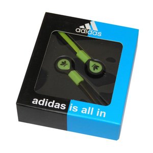 Наушники Adidas AD-8 вакуумные черно-зеленые