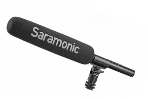 Saramonic SR-TM7 микрофон-пушка с кардиодной направленностью, аккумулятором, отсечкой НЧ 75/150 Гц