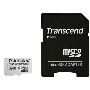 Карта памяти MicroSDHC 32Gb Transcend Class 10 TS32GUSDHC10V с адаптером на SD