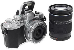 Цифровой фотоаппарат Olympus OM-D E-M10 Mark III Double Kit 14-42mm EZ + 40-150mm серебристый