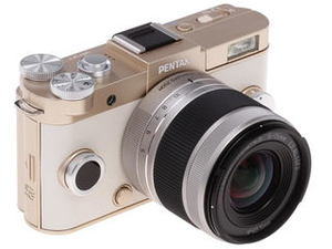 Цифровой фотоаппарат Pentax Q-S1 Kit 5-15mm золотистый