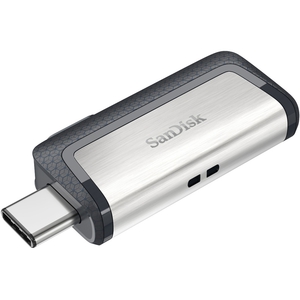 USB флешка 128Gb USB 3.1/USB Type-C SanDisk Ultra Dual Drive (SDDDC2-128G-G46) черный/серебристый