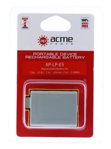 Аккумулятор AcmePower Canon LP-E5 для Canon (7.4V, 850mAh, Li-ion)