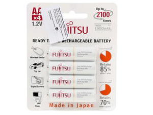 Аккумулятор Fujitsu HR-3UTCEU (4B) АА, 1900 мАч, 4 шт (в блистере)