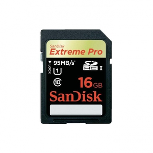 Карта памяти SanDisk Extreme Pro SDHC 16Gb Class 10 UHS-I (95/90 MB/s)