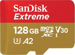 Карта памяти microSDXC 128Gb Sandisk Extreme Class 10 UHS-I U3 + адаптер (SDSQXA1-128G-GN6AA)