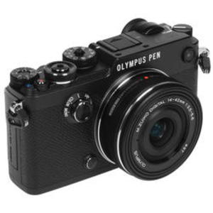 Цифровой фотоаппарат Olympus PEN-F Pancake Zoom Kit (PEN-F body black + EZ-M1442EZ black)